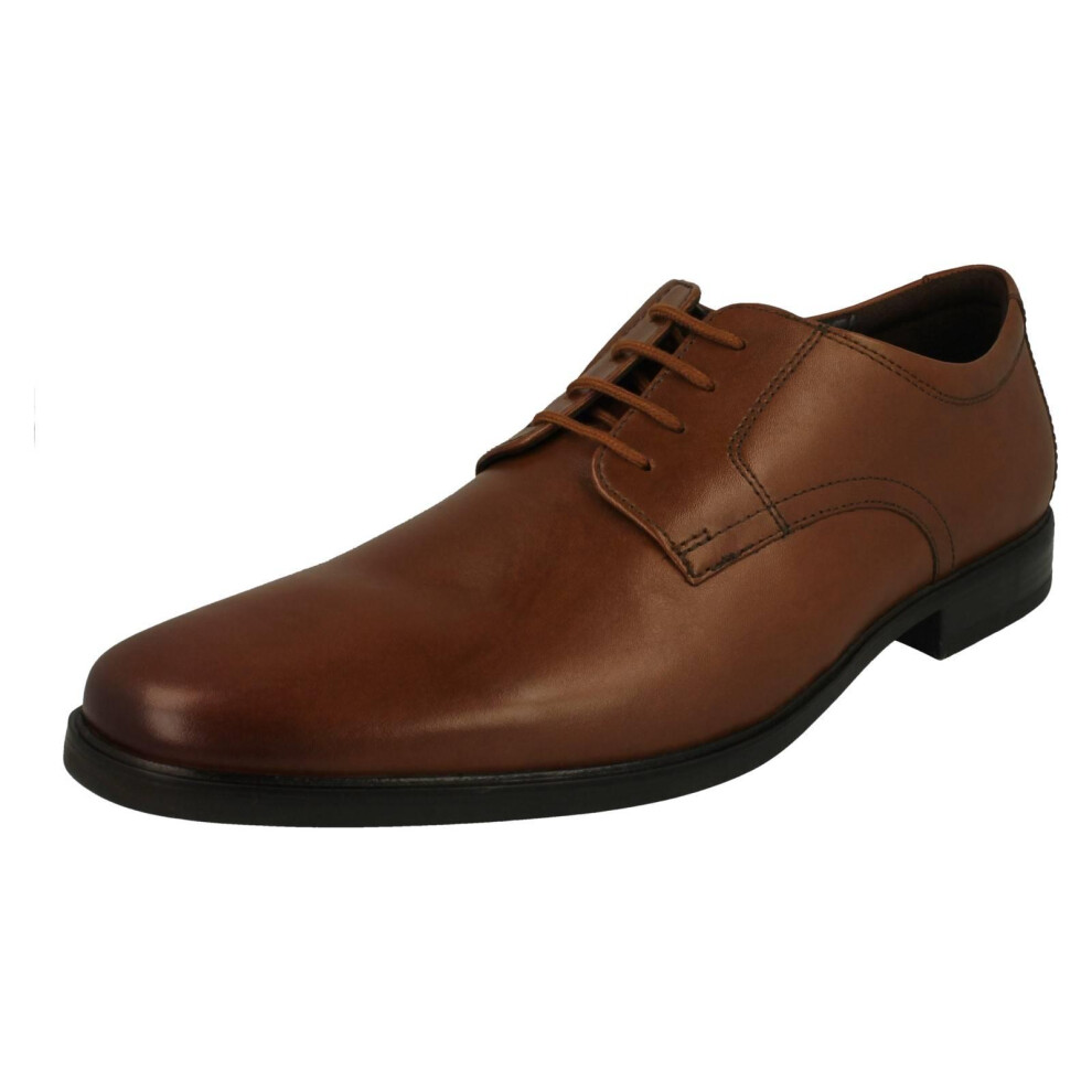 Clarks (Tan, Uk 9.5) Mens Lace Up Derby Shoes Howard Walk - G Fit