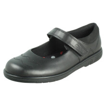 (Black, UK 2 Child) Girls Clarks Mary Jane Style School Shoes Jazzy Jig K - G Fit