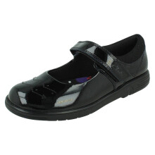(Black, UK 11 Child) Girls Clarks Mary Jane Style School Shoes Jazzy Jig K - F Fit