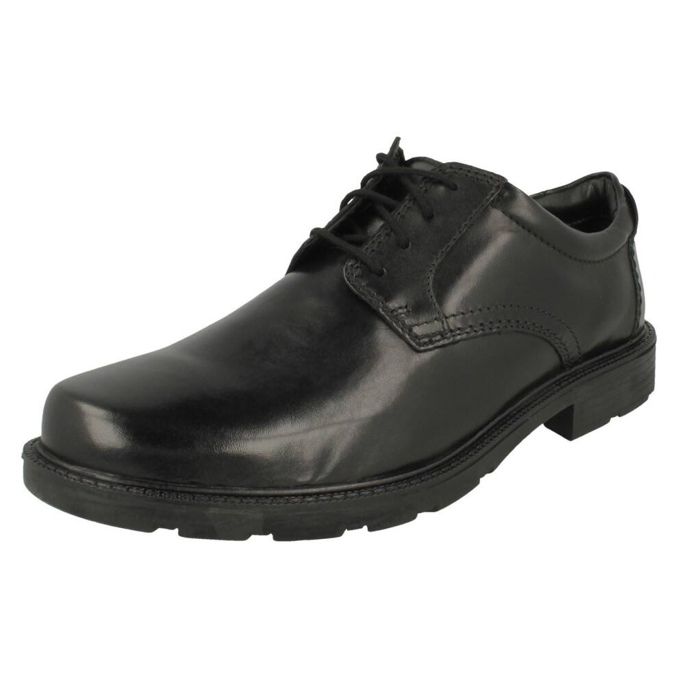 Clarks (Black, Uk 6) Mens Lace Up Derby Shoes Kerton Lace - G Fit