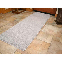 Rugs Supermarket Silver Machine Washable Thick Soft Shaggy Rug (66cm x 200cm runner)