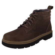(Grey, UK 5 Child) Boys Clarks Lace Up Ankle Boots Lorcam Trail - G Fit