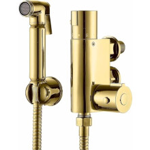 Xcel Home 2 Set Gold Brass Thermostatic Bidet Douche Kit, All in One Set Muslim Shattaf Gold Shower Head شطاف حمام,Hygiene Toilet Bidet Spray,