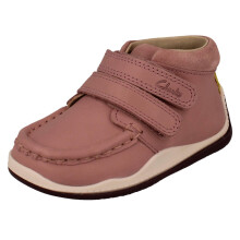(Pink, UK 5 Infant) Kids Clarks Pie Crust Ankle Boots Noodle Play - G Fit