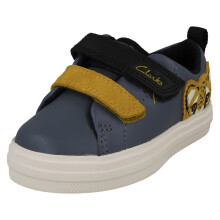(Blue, UK 6 Infant) Childrens Clarks Casual Shoes Nova Cheat T - G Fit
