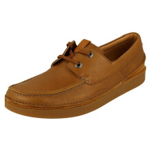 (Tan, UK 8.5) Mens Clarks Casual Shoe Oakland Sun - G Fit