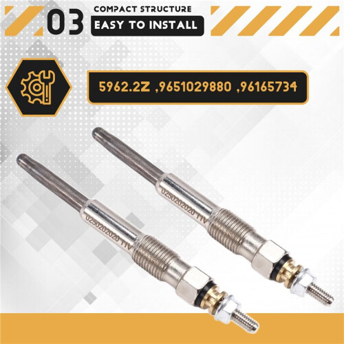 4Pcs Engine Glow Plug 0250202020 for  for  1.9D Engine 1994-2000  Preheating Plug 5962.2Z 9651029880