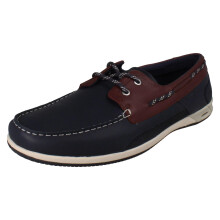 (Navy, UK 11) Mens Clarks Casual Boat Shoes Orson Sail - G Fit
