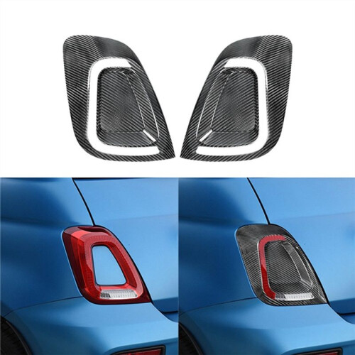 Cache-Feu Arrière en Fibre de Carbone Véritable pour  Abarth 595