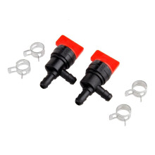 10pc 90Degree Fuel Cut-Off Shut-Off Valve 1/4In Gas Clamps for Briggs & Stratton 698181,494769 Tecumseh 35857,32961