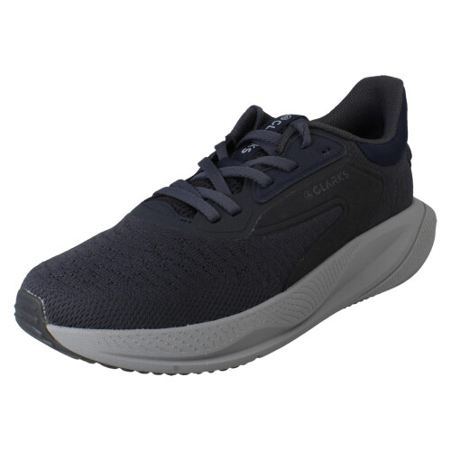 Clarks (Navy, UK 12) Mens Clarks Pace Platform Trainers Pace Move - G Fit