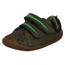 (Khaki, UK 4 Infant) Boys Clarks Roald Dahl Pre-Walker Shoes RD Roamer Snap - G Fit