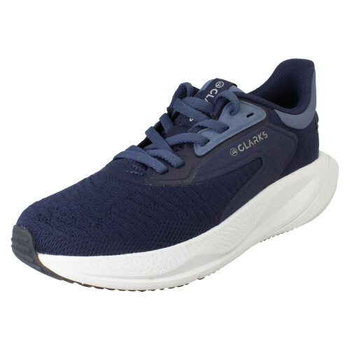 Clarks (Navy, UK 7) Ladies Clarks Pace Platform Trainers Pace Move. - D Fit