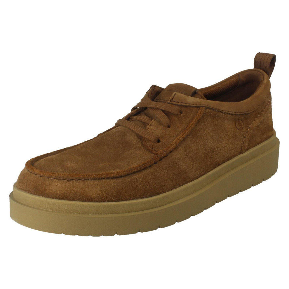 Clarks (Brown, Uk 8) Mens Casual Lace Up Shoes Polden Moc - G Fit