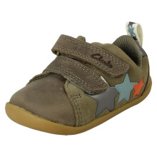 (Khaki, UK 3 Infant) Boys Clarks Pre-Walking Shoes Roamer City T - G Fit