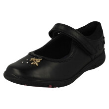 (Black, UK 13 Child) Girls Clarks Mary Jane Style School Shoes Relda Sea - E Fit