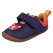 (Navy, UK 3 Infant) Boys Clarks Frugi Tiger Design Casual Shoes Roamer Safari - F Fit