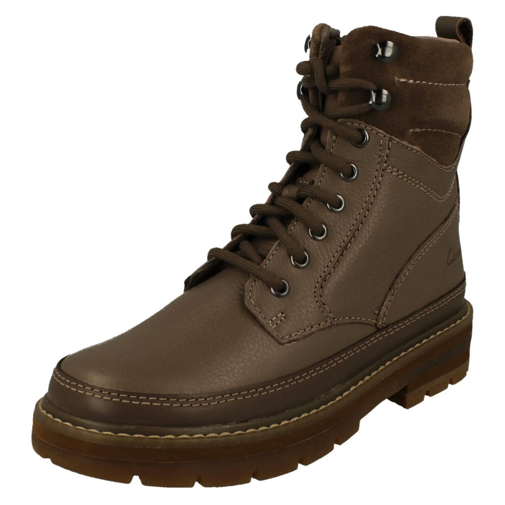 Clarks (Taupe, Uk 11.5 Child) Girls Stylish Dual Fastening Ankle Boots Prague Style - F Fit