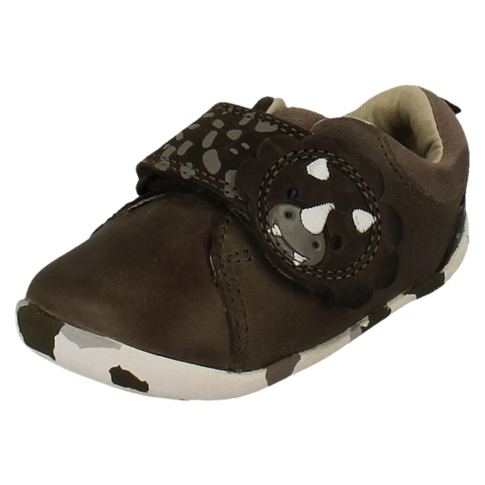 Clarks (Khaki, Uk 5.5 Infant) Boys Casual First Shoes Roamer Tri T - G Fit