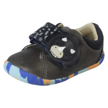 (Grey, UK 2.5 Infant) Boys Clarks Casual First Shoes Roamer Tri T - F Fit