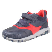 (Navy, UK 9.5 Child) Boys Clarks Playprints Dinosaur Ankle Boots Steggy Rex - F Fit