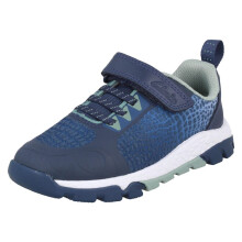 (Navy Blue (Toddler), UK 5.5 Infant) Boys Clarks Dinosaur Casual Shoes Steggy 2 Flux - F Fit