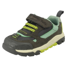 (Grey, UK 8 Child) Boys Clarks Casual Trainer Shoes Steggy 2 Park - F Fit