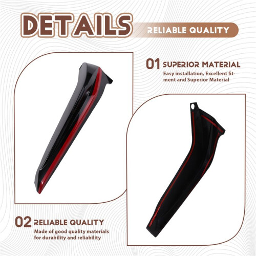 For   2022-2023 Car Front Bumper Side Corner Spoiler Splitter Guard Decor 2
