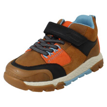 (Tan, UK 9.5 Child) Boys Clarks PlayPrints 'Rex' Ankle Boots Steggy 2 Glow - G Fit