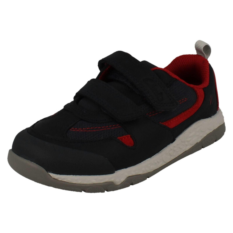 Clarks (Navy, Uk 7.5 Infant) Boys Casual Shoes Steggy Tail K - G Fit