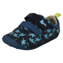 (Navy, UK 4 Infant) Boys Clarks Casual First Shoes Tiny Stomp T - F Fit
