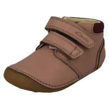 (Pink, UK 5 Infant) Childrens Clarks Soft Hook & Loop Ankle Boots Tiny Play T - G Fit