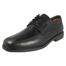 (Black, UK 10) Mens Clarks Smart Lace Up Formal Shoes Un Kendric Way - H Fit