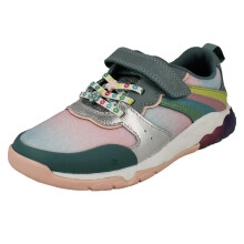 (Multi, UK 12.5 Child) Girls Clarks Rainbow And Mermaid Tail Design Trainers Tidal Star K - G Fit