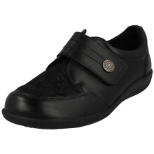(Black, UK 6.5) Ladies DB Shoes 2V Fitting Shoes Royston - 2V Fit