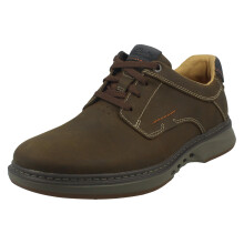 (Brown, UK 8.5) Mens Clarks Formal Lace Up Removeable Insole Wide Fit Shoes Un Briley Pace - H Fit