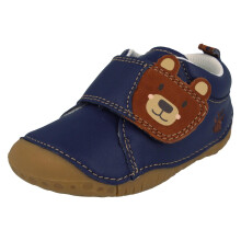 (Navy, UK 5 Infant) Boys Startrite Pre Walker Cruiser T Bar Shoes Bear Hug - G Fit