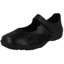 (Black, UK 5) Ladies DB Shoes 2V Fitting Mary Jane Style Shoes Winnipeg - 2V Fit