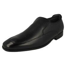 (Black, UK 6.5 Child) Boys Startrite Embroidered Detailed Slip On School Shoes College - G Fit