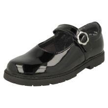 (Black, UK 12.5 Child) Girls Startrite Buckle Detailed Mary Jane Shoes Destiny - F Fit