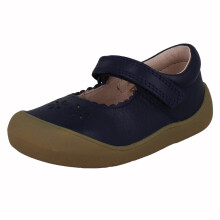 (Navy, UK 5 Infant) Girls Startrite Flower Detail Mary Jane Shoes Eva - G Fit