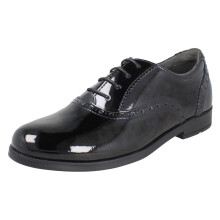 (Black, UK 6 Child) Girls Startrite Brogue Lace Up School Shoes Hermione - F Fit
