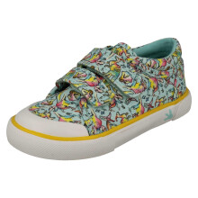 (Multi, UK 13.5 Child) Boys Startrite Dinosaur Detailed Hook & Loop Canvas Shoes Dino-Mite - F Fit