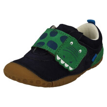(Navy, UK 3 Infant) Boys JoJo Maman Bb Collection By Startrite Dinosaur Detailed Shoes Little Mate - G Fit