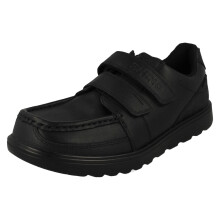 (Black, UK 6 Child) Boys Rhino By Startrite Hook & Loop Fastening School Shoes Mission - H Fit