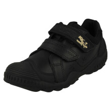 (Black, UK 10.5 Child) Boys Startrite Dinosaur Detailed School Shoes Rumble - G Fit