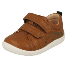 (Tan, UK 6 Infant) Boys Startrite Hook & Loop Fastening Shoes Tree House - F Fit