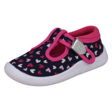 (Navy Digger, UK 5.5 Infant) Kids Startrite First Walking Canvas T-Bar Shoes Wriggles T-Bar - F Fit