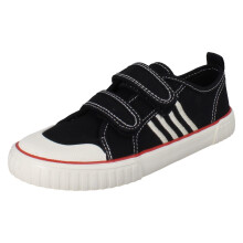 (Black, UK 10 Child) Childrens Unisex Startrite Canvas Trainers Tide - F Fit