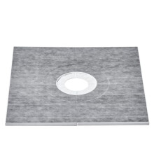 VEVOR Shower Curb Kit, 914x914mm Shower Pan Kit with 160mm Central Drain, Lightweight EPS Shower Installation Kits with 2 Waterproof Cloths, Shower